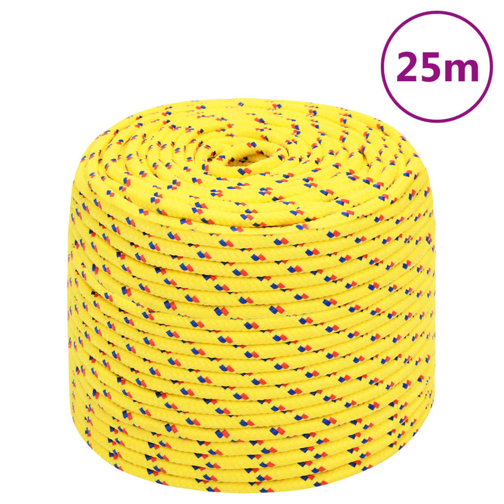 Boottouw 6 mm 25 m polypropyleen geel is nu te koop bij PeponiXL, paradijselijk wonen!