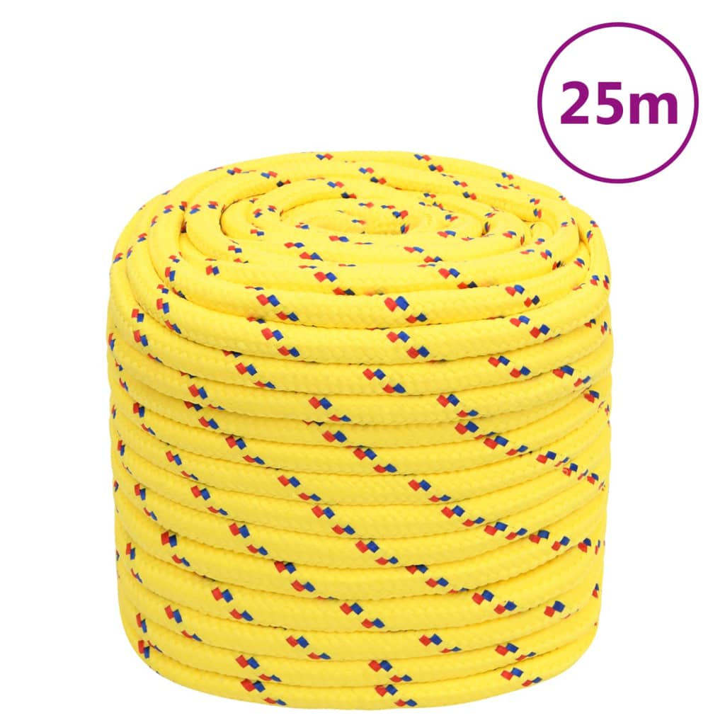 Boottouw 16 mm 25 m polypropyleen geel is nu te koop bij PeponiXL, paradijselijk wonen!