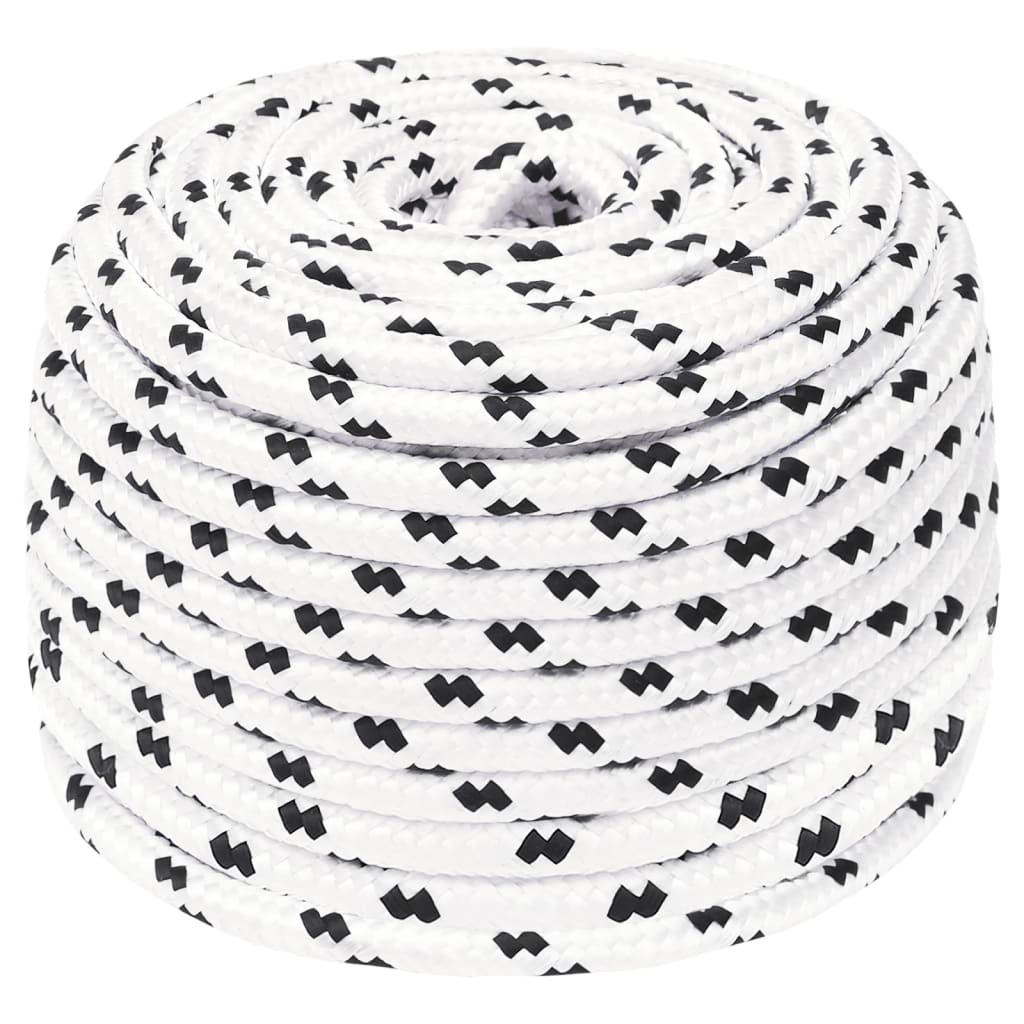 Boottouw gevlochten 6 mmx25 m polyester wit is nu te koop bij PeponiXL, paradijselijk wonen!