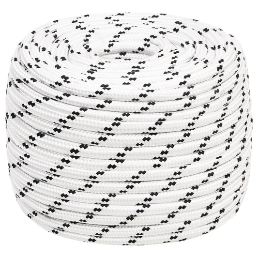 Boottouw gevlochten 12 mmx100 m polyester wit is nu te koop bij PeponiXL, paradijselijk wonen!