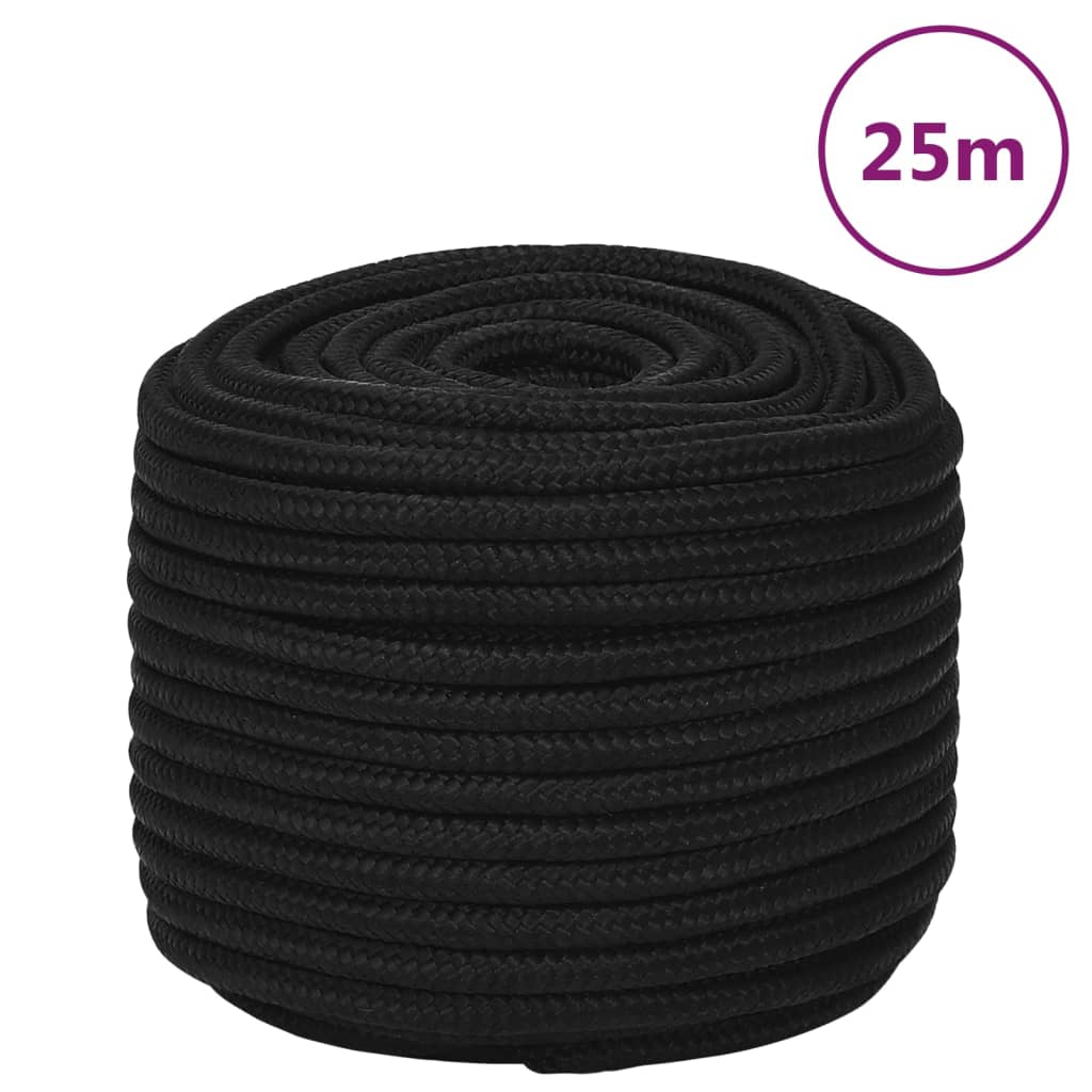 Werktouw 12 mm 25 m polyester zwart is nu te koop bij PeponiXL, paradijselijk wonen!
