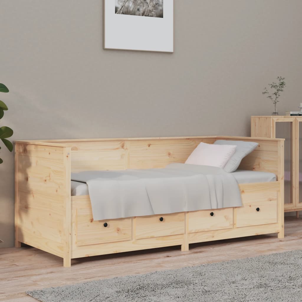 Slaapbank zonder matras 90x190 cm massief grenenhout is nu te koop bij PeponiXL, paradijselijk wonen!