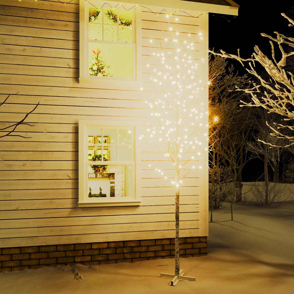 Berkenboom LED 672 LED's warmwit 400 cm wit is nu te koop bij PeponiXL, paradijselijk wonen!