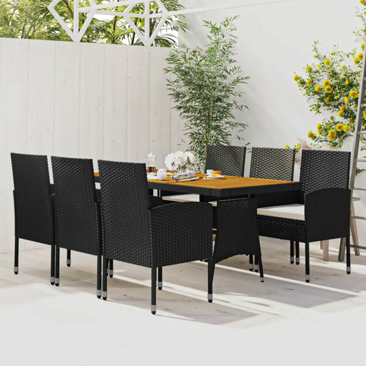7-delige Tuinset poly rattan zwart is nu te koop bij PeponiXL, paradijselijk wonen!
