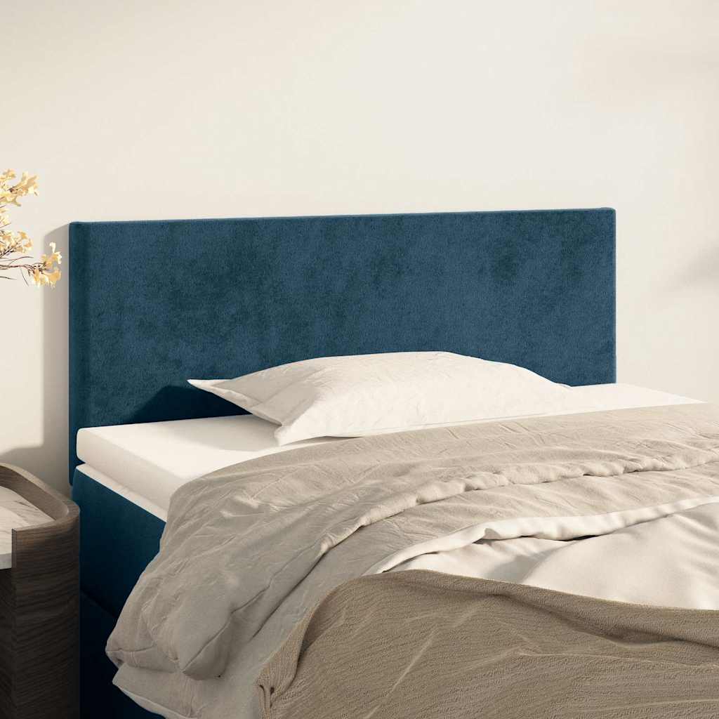 Hoofdbord 80x5x78/88 cm fluweel donkerblauw is nu te koop bij PeponiXL, paradijselijk wonen!