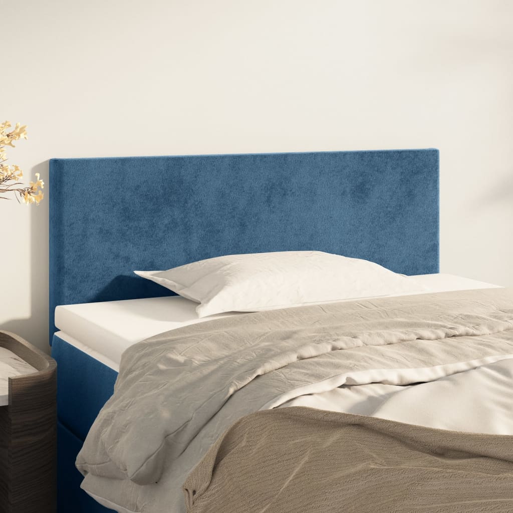 Hoofdbord 90x5x78/88 cm fluweel donkerblauw is nu te koop bij PeponiXL, paradijselijk wonen!