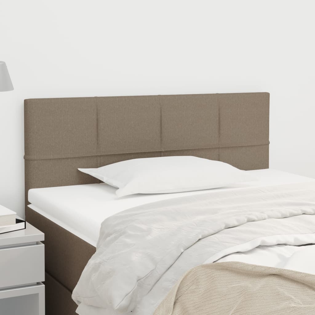 Hoofdbord 90x5x78/88 cm stof taupe is nu te koop bij PeponiXL, paradijselijk wonen!