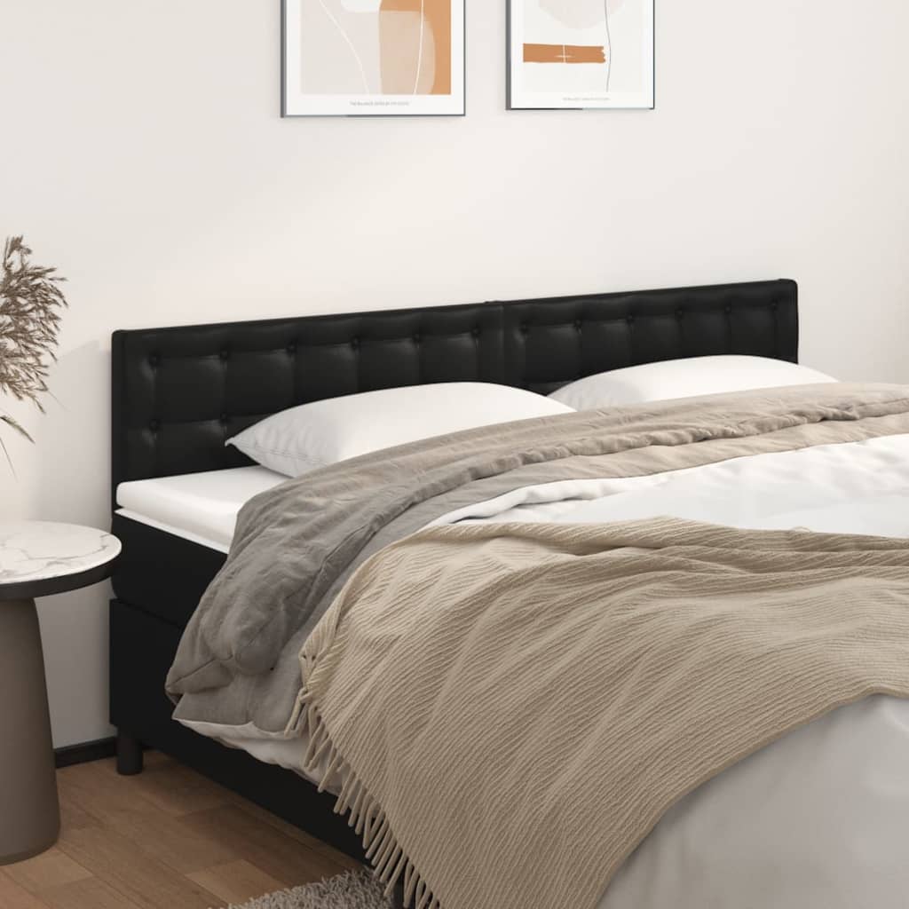 Hoofdborden 180x5x78/88 cm kunstleer zwart is nu te koop bij PeponiXL, paradijselijk wonen!