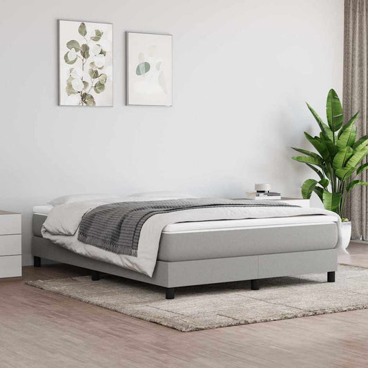 Pocketveringmatras medium full 137x190x20 cm stof lichtgrijs is nu te koop bij PeponiXL, paradijselijk wonen!