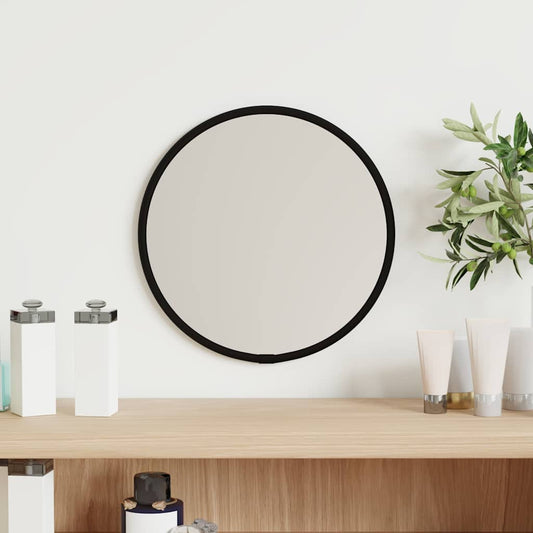 Wandspiegel rond Ø20 cm zwart is nu te koop bij PeponiXL, paradijselijk wonen!