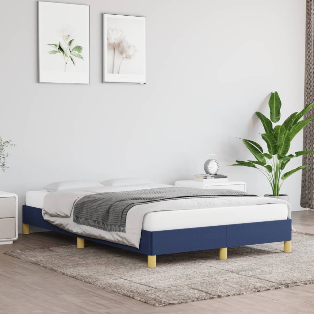 Bedframe zonder matras 120x200 cm stof blauw is nu te koop bij PeponiXL, paradijselijk wonen!