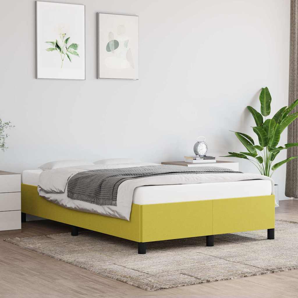 Bedframe zonder matras 120x200 cm stof groen is nu te koop bij PeponiXL, paradijselijk wonen!