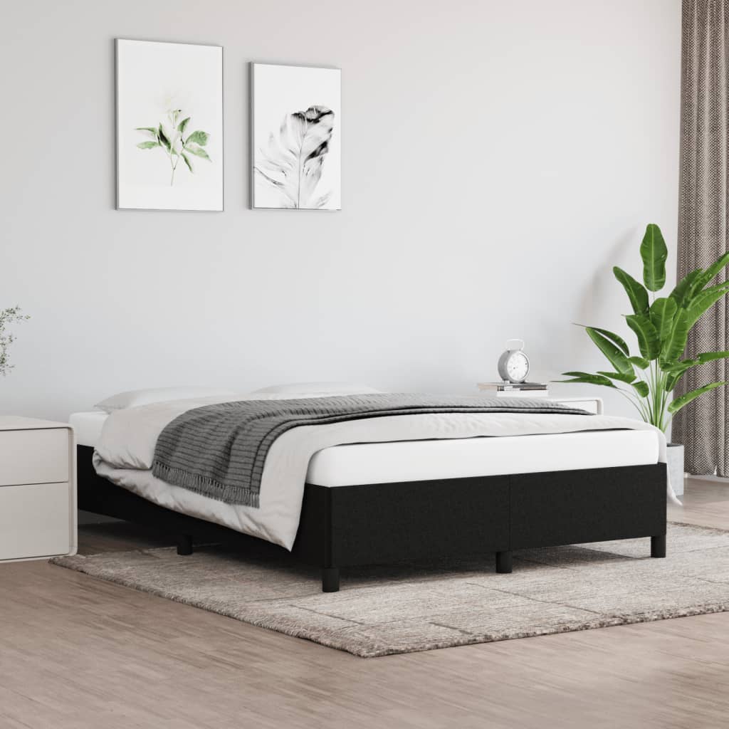 Bedframe zonder matras stof zwart 140x190 cm is nu te koop bij PeponiXL, paradijselijk wonen!