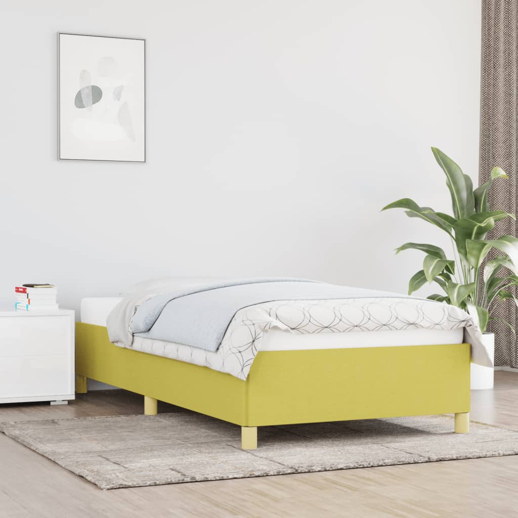 Bedframe stof groen 90x200 cm is nu te koop bij PeponiXL, paradijselijk wonen!