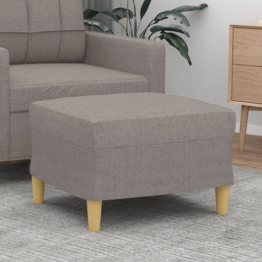 Voetenbank 60x50x41 cm stof taupe is nu te koop bij PeponiXL, paradijselijk wonen!