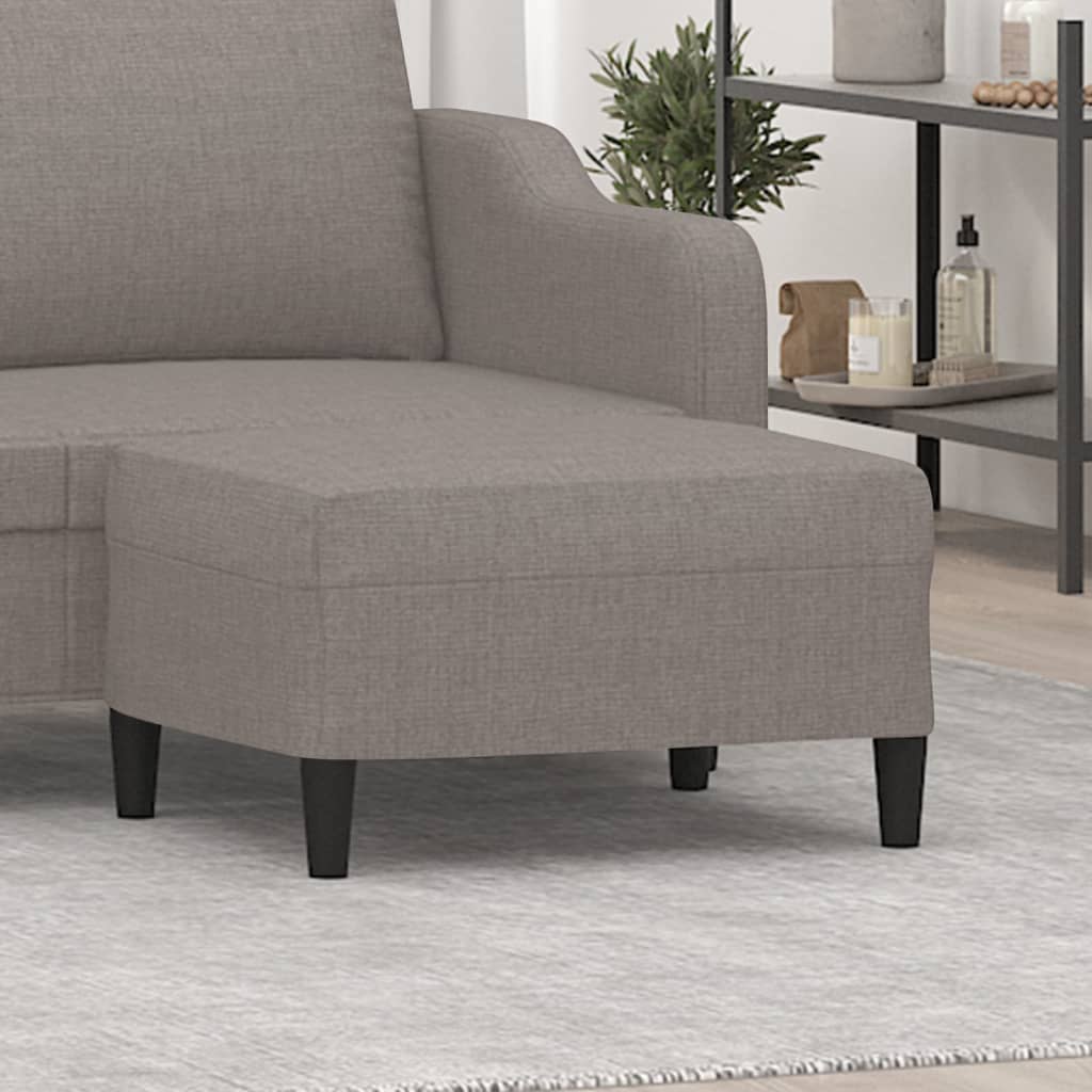 Voetenbank 70x55x41 cm stof taupe is nu te koop bij PeponiXL, paradijselijk wonen!