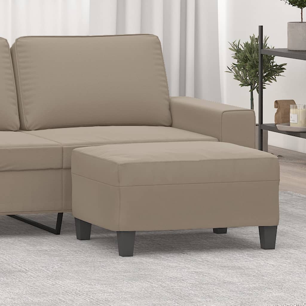 Voetenbank 70x55x41 cm microvezelstof taupe is nu te koop bij PeponiXL, paradijselijk wonen!