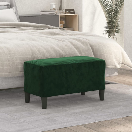 Bankje 70x35x41 cm fluweel donkergroen is nu te koop bij PeponiXL, paradijselijk wonen!