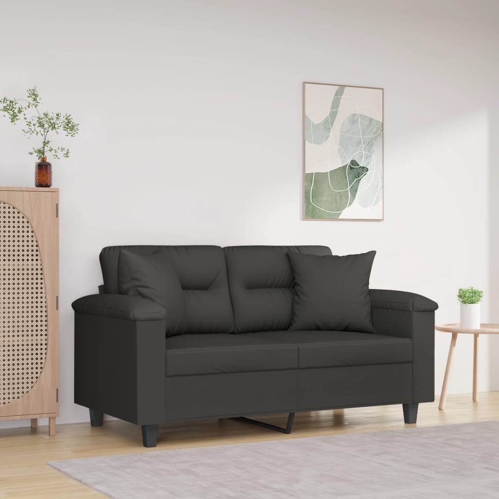 Sierkussens 2 st 40x40 cm microvezelstof donkergrijs is nu te koop bij PeponiXL, paradijselijk wonen!