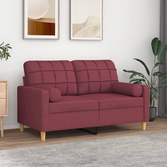 Sierkussens 2 st 15x50 cm stof wijnrood is nu te koop bij PeponiXL, paradijselijk wonen!
