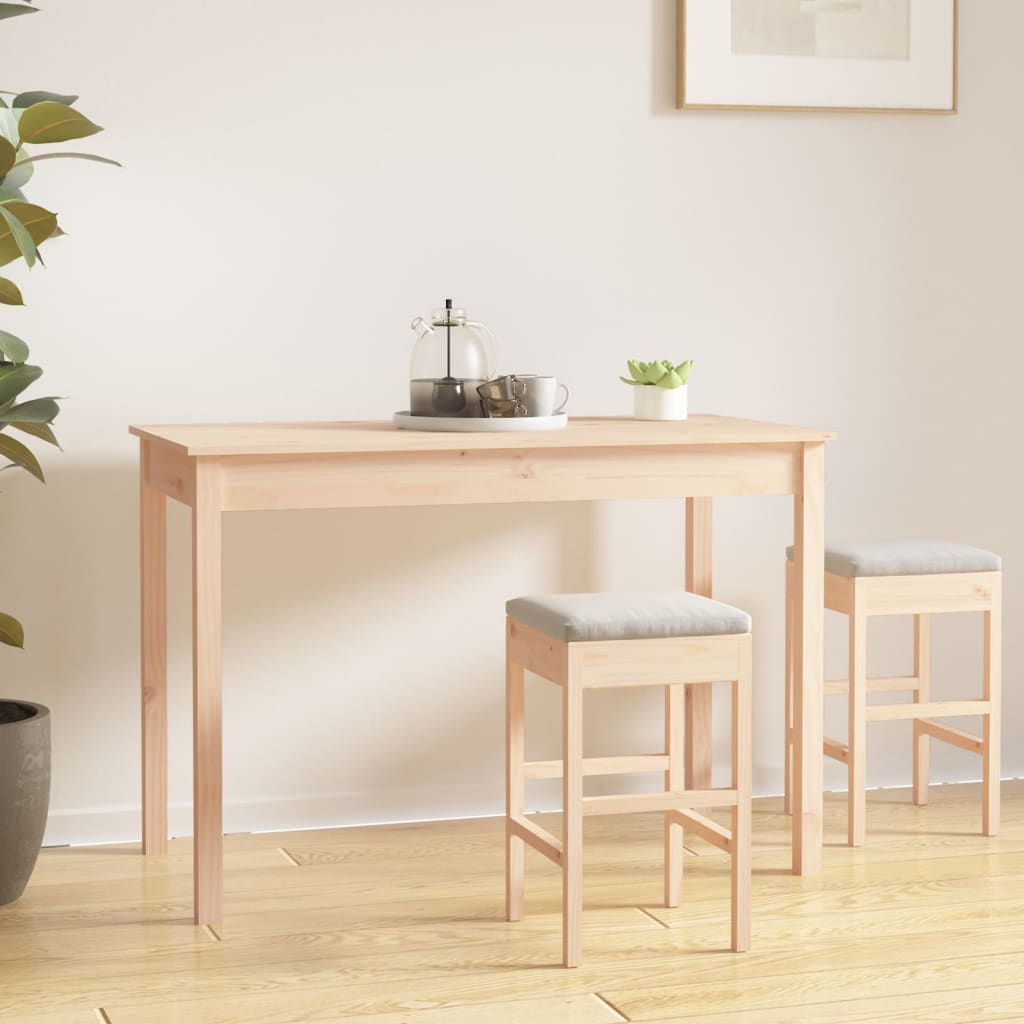 Eettafel 110x55x75 cm massief grenenhout is nu te koop bij PeponiXL, paradijselijk wonen!
