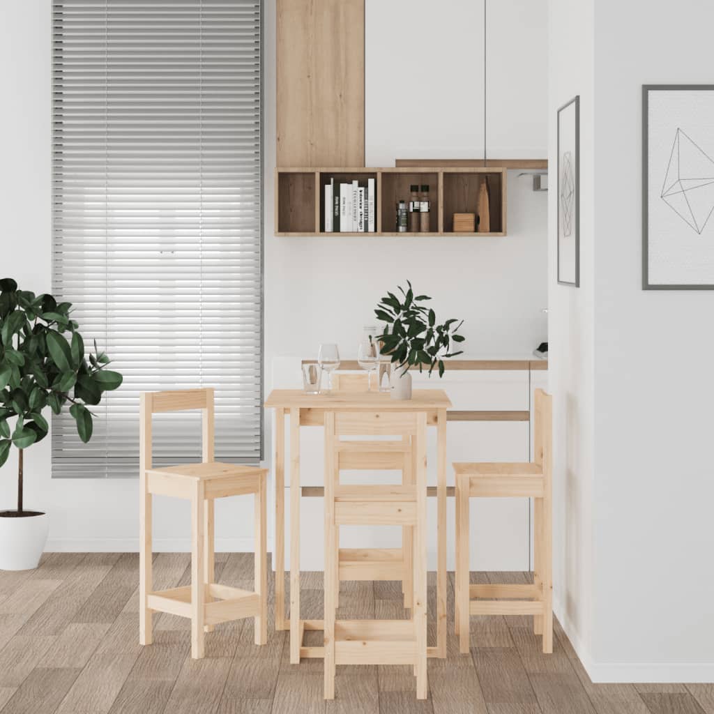 5-delige Barset massief grenenhout is nu te koop bij PeponiXL, paradijselijk wonen!