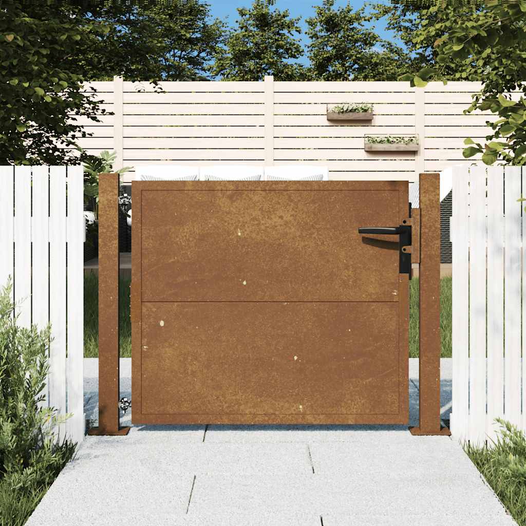 Poort 100x100 cm cortenstaal is nu te koop bij PeponiXL, paradijselijk wonen!