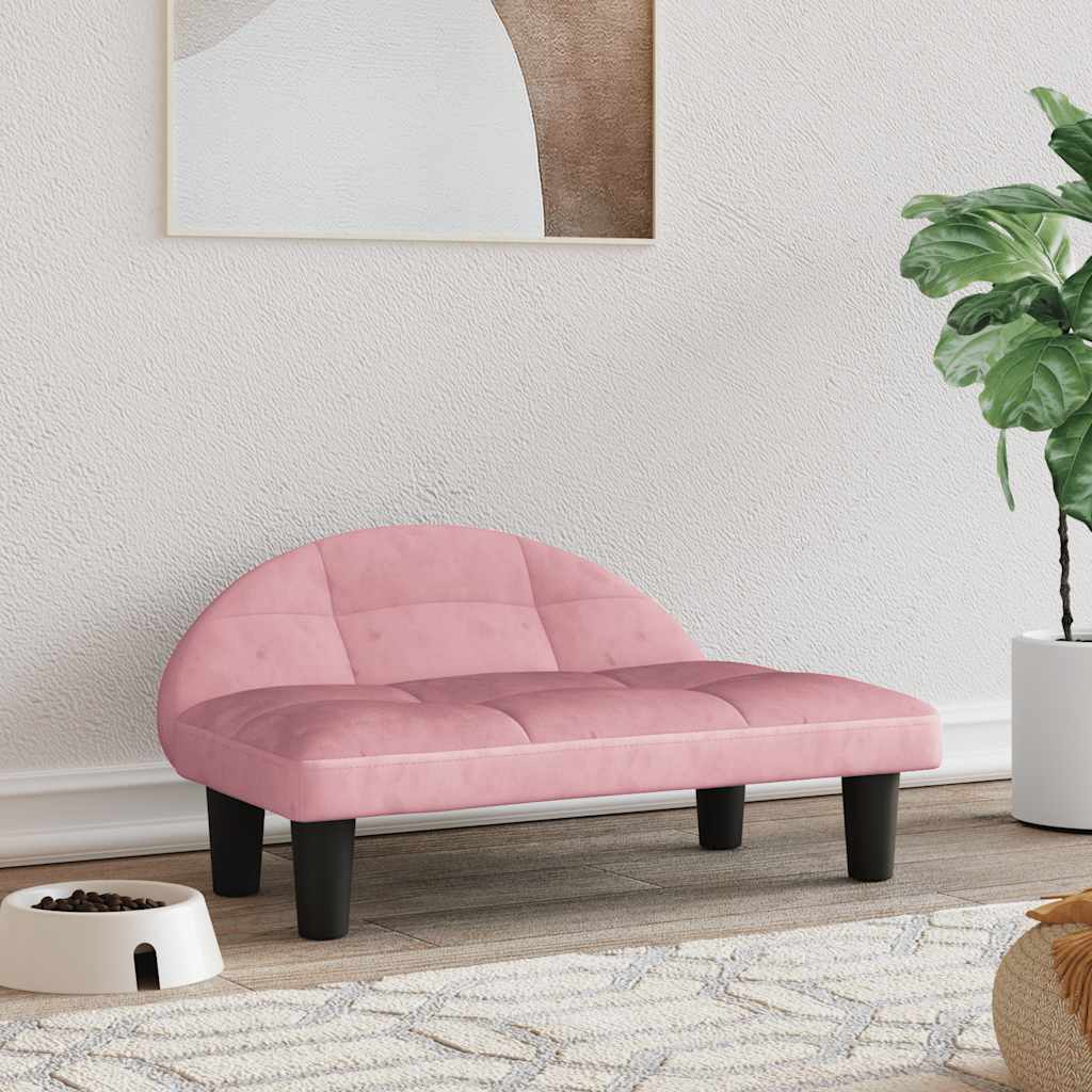 Hondenmand 70x52x30 cm fluweel roze is nu te koop bij PeponiXL, paradijselijk wonen!