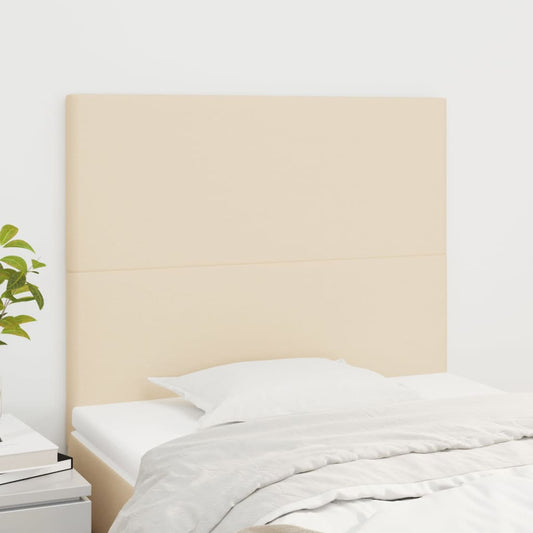Hoofdbord crème 80x5x118/128 cm stof is nu te koop bij PeponiXL, paradijselijk wonen!