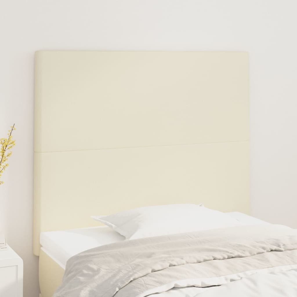 Hoofdbord crème 100x5x118/128 cm kunstleer is nu te koop bij PeponiXL, paradijselijk wonen!