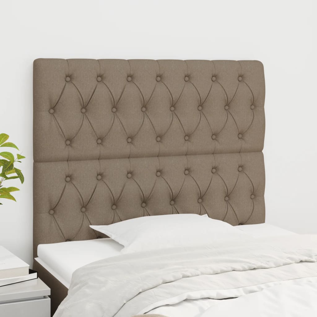 Hoofdbord taupe 90x7x118/128 cm Stof is nu te koop bij PeponiXL, paradijselijk wonen!