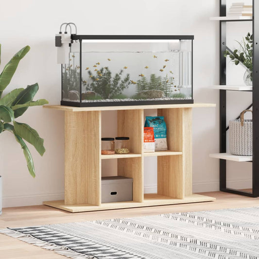 Aquariumstandaard Sonoma Eiken 100x40x60 cm Bewerkt Hout is nu te koop bij PeponiXL, paradijselijk wonen!