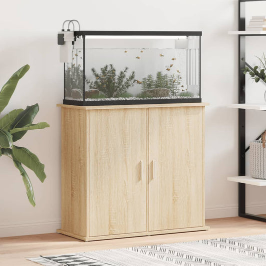 Aquariumstandaard Sonoma Eiken 81x36x73 cm Bewerkt Hout is nu te koop bij PeponiXL, paradijselijk wonen!