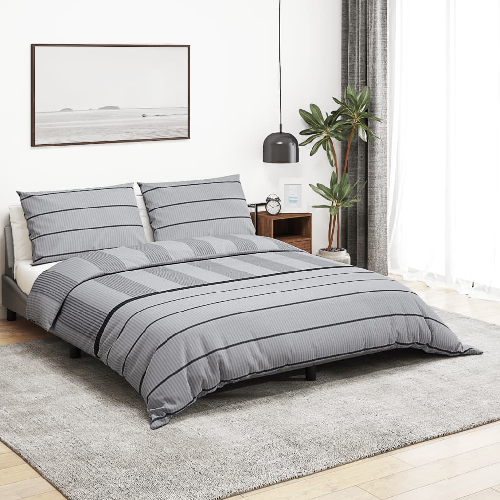 Dekbedovertrekset 135x200 cm katoen grijs is nu te koop bij PeponiXL, paradijselijk wonen!