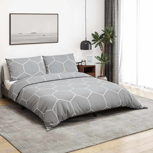 Dekbedovertrekset 200x200 cm katoen grijs is nu te koop bij PeponiXL, paradijselijk wonen!