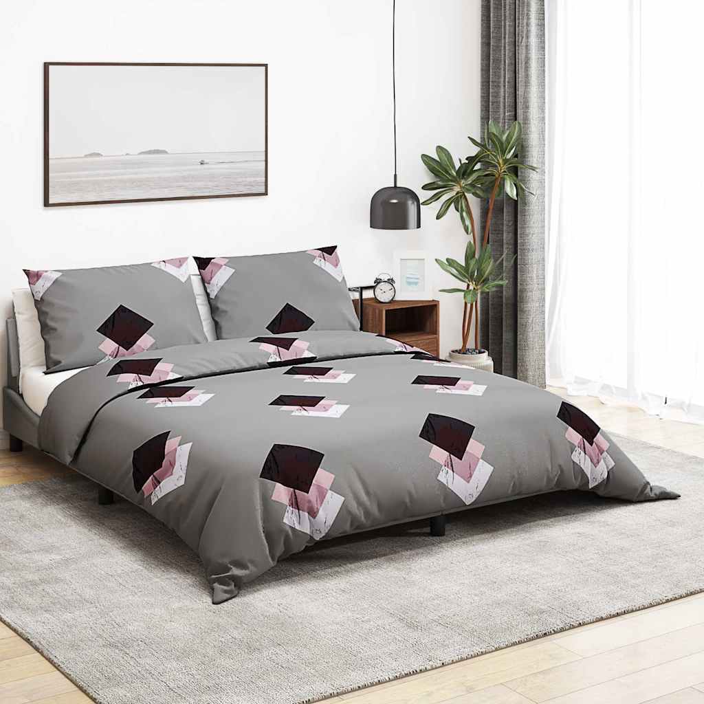 Dekbedovertrekset 155x220 cm katoen grijs is nu te koop bij PeponiXL, paradijselijk wonen!
