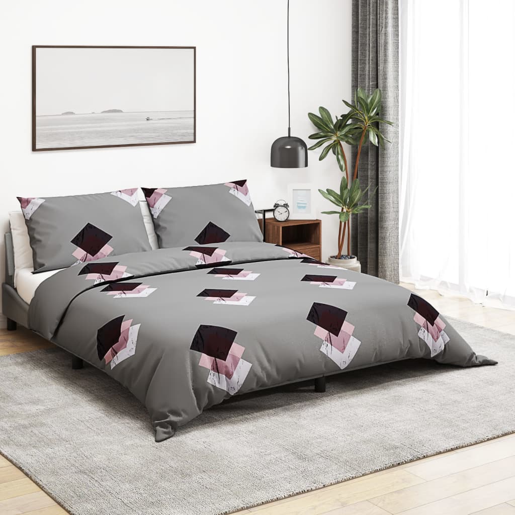 Dekbedovertrekset 200x200 cm katoen grijs is nu te koop bij PeponiXL, paradijselijk wonen!
