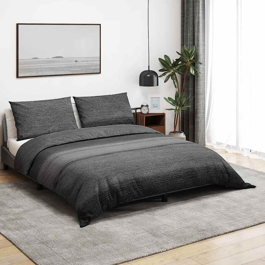 Dekbedovertrekset 240x220 cm katoen donkergrijs is nu te koop bij PeponiXL, paradijselijk wonen!