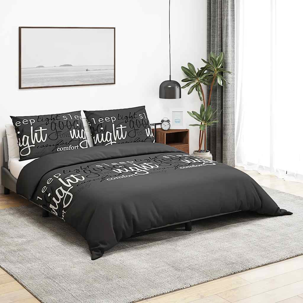 Dekbedovertrekset 260x220 cm katoen zwart is nu te koop bij PeponiXL, paradijselijk wonen!