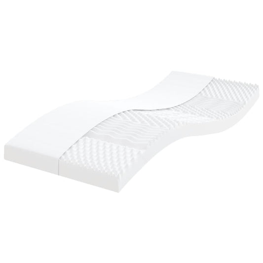 Schuimmatras 7 zones hardheid 20 ILD 100x200 cm wit is nu te koop bij PeponiXL, paradijselijk wonen!