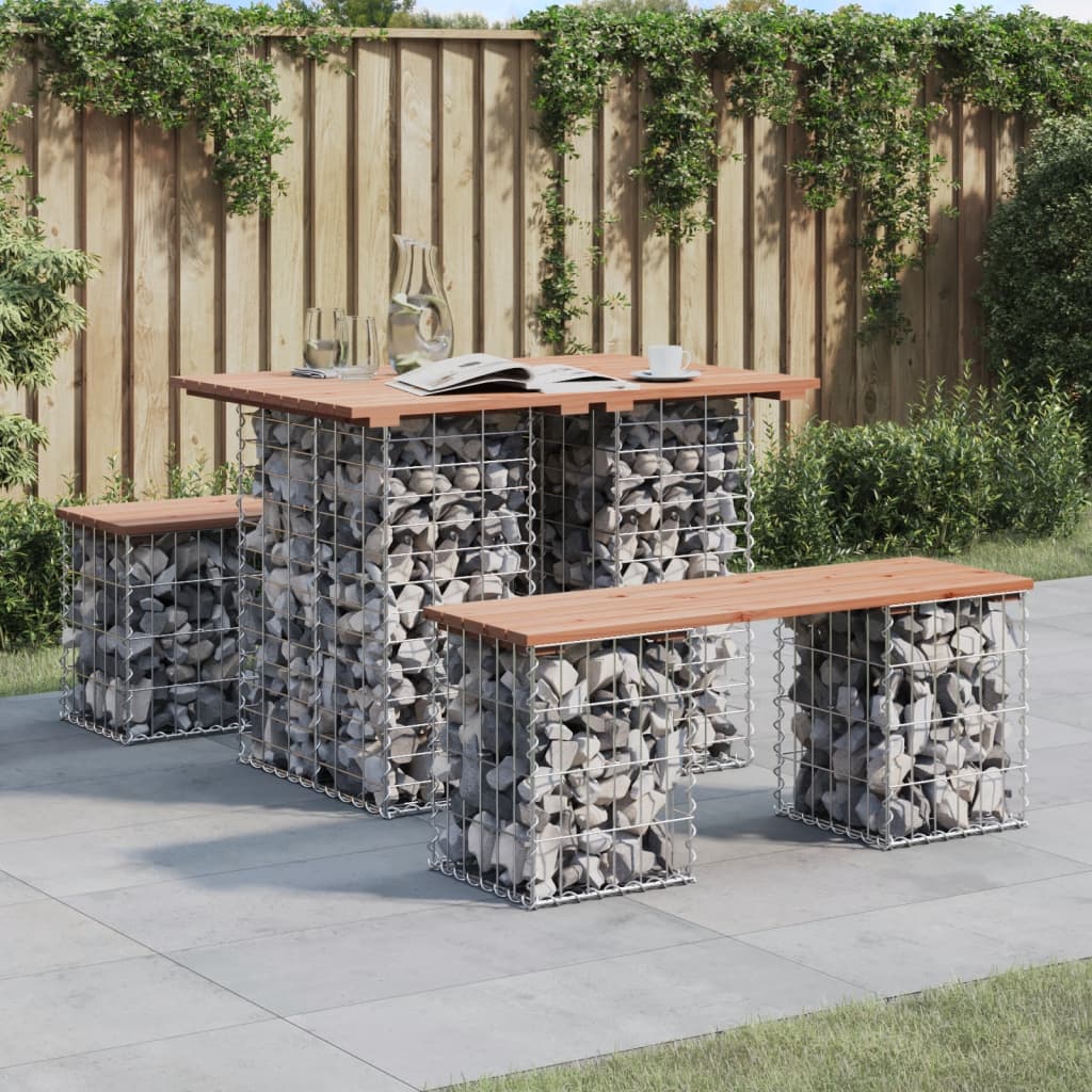 Tuintafel Schanskorfontwerp 100x70x72 cm massief grenenhout is nu te koop bij PeponiXL, paradijselijk wonen!