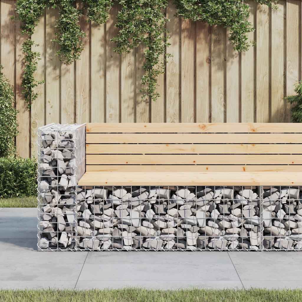 Tuinbank schanskorfontwerp 122x71x65,5 cm massief grenenhout is nu te koop bij PeponiXL, paradijselijk wonen!