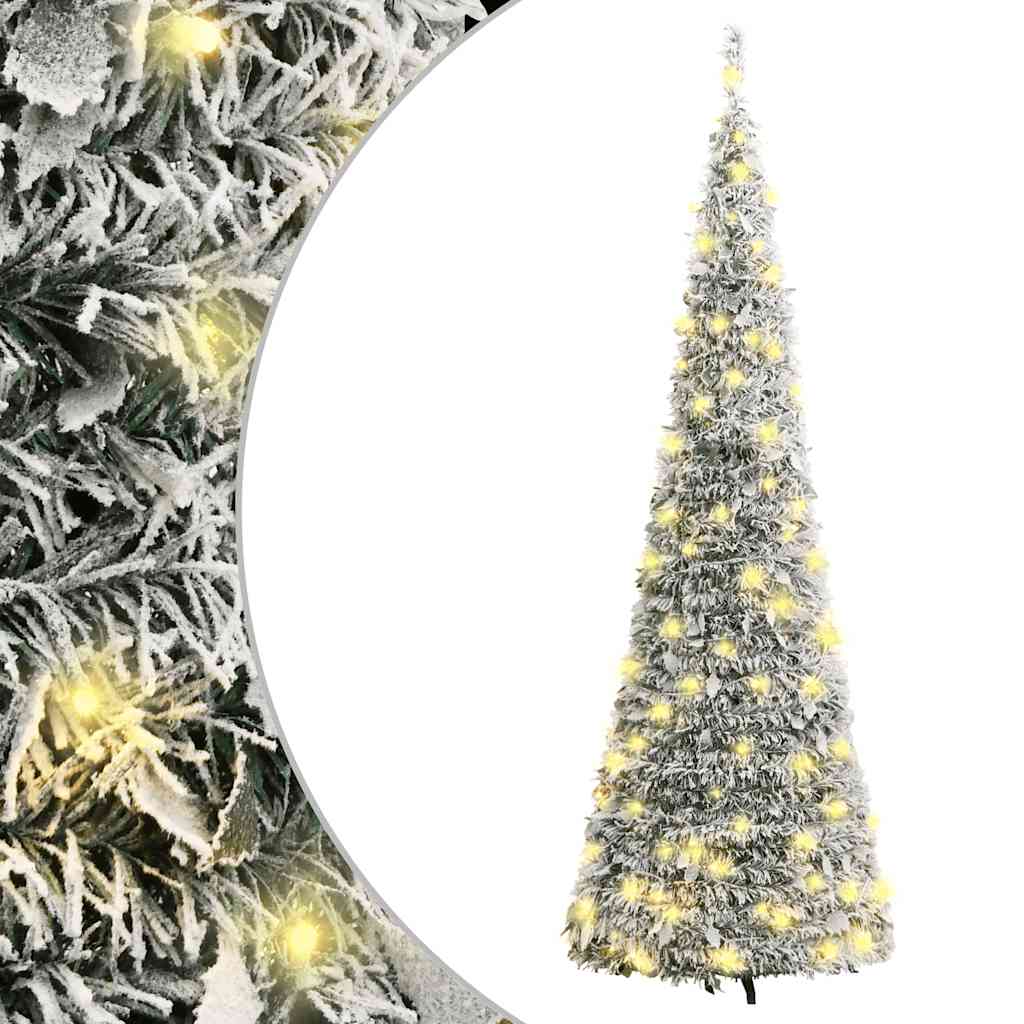 Kunstkerstboom pop-up met sneeuw 100 LED's 150 cm is nu te koop bij PeponiXL, paradijselijk wonen!