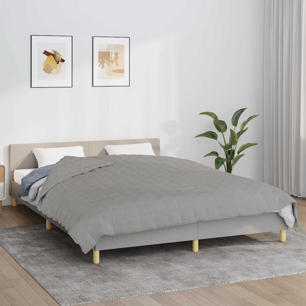 Verzwaringsdeken 200x200 cm 13 kg stof grijs is nu te koop bij PeponiXL, paradijselijk wonen!