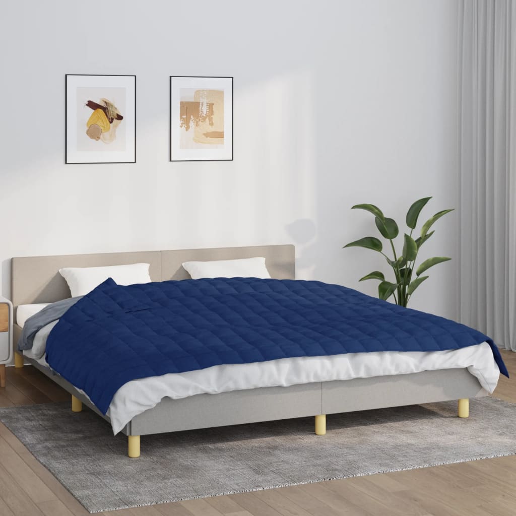 Verzwaringsdeken 155x220 cm 7 kg stof blauw is nu te koop bij PeponiXL, paradijselijk wonen!