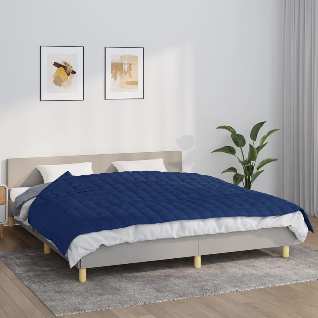 Verzwaringsdeken 155x220 cm 11 kg stof blauw is nu te koop bij PeponiXL, paradijselijk wonen!