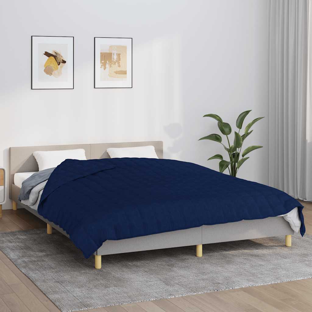 Verzwaringsdeken 220x235 cm 11 kg stof blauw is nu te koop bij PeponiXL, paradijselijk wonen!