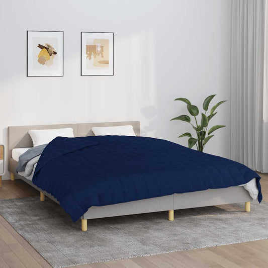 Verzwaringsdeken 220x235 cm 11 kg stof blauw is nu te koop bij PeponiXL, paradijselijk wonen!