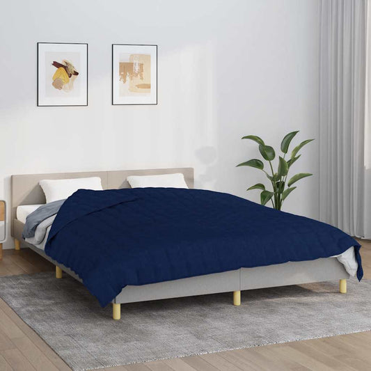 Verzwaringsdeken 220x235 cm 15 kg stof blauw is nu te koop bij PeponiXL, paradijselijk wonen!