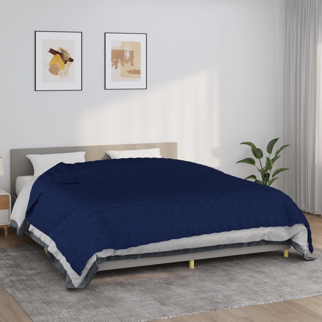 Verzwaringsdeken 235x290 cm 11 kg stof blauw is nu te koop bij PeponiXL, paradijselijk wonen!